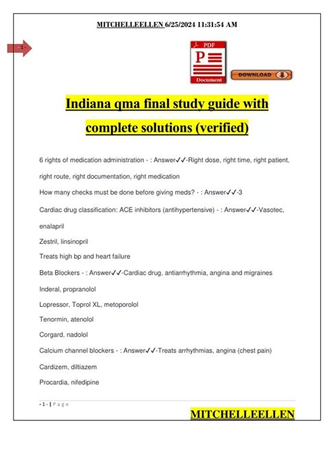 indiana qma study guide Doc