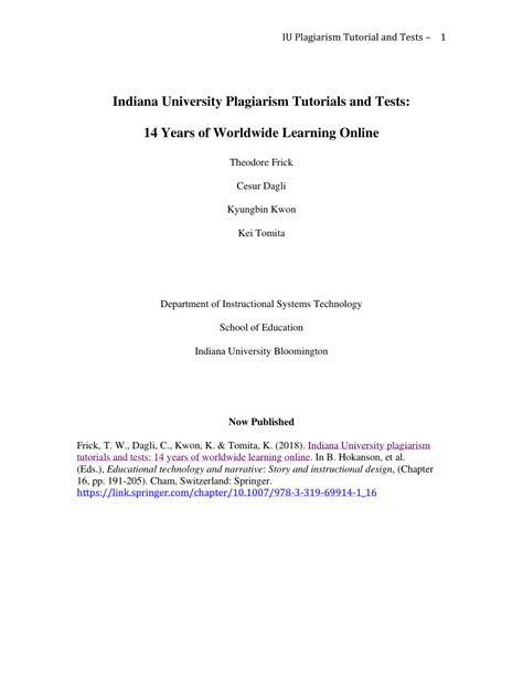 indiana-university-plagiarism-test-answers-2014 Ebook PDF