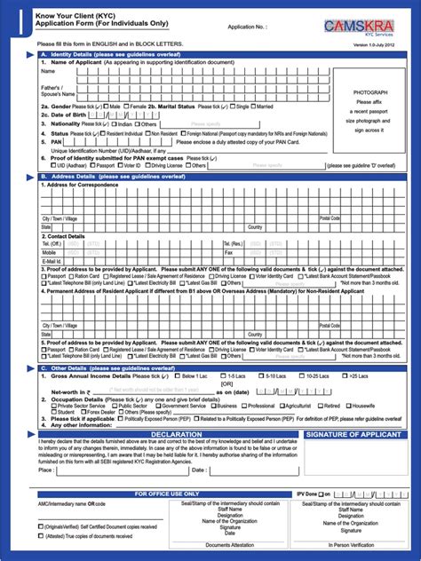 individual kyc form