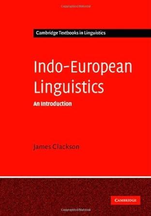 indo european linguistics an introduction cambridge textbooks in linguistics PDF