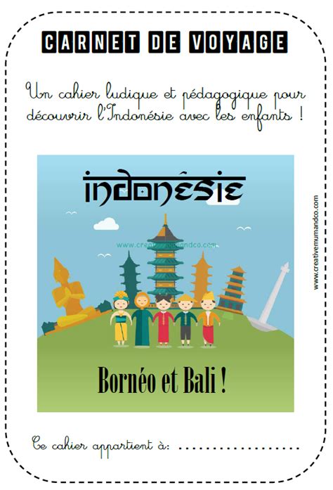 indonesie carnet voyage pr imprim activit s Epub