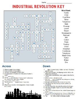 industrial revolution crossword answers Doc