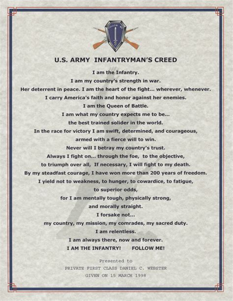 infantrymans creed