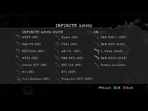 infinite ammo re5