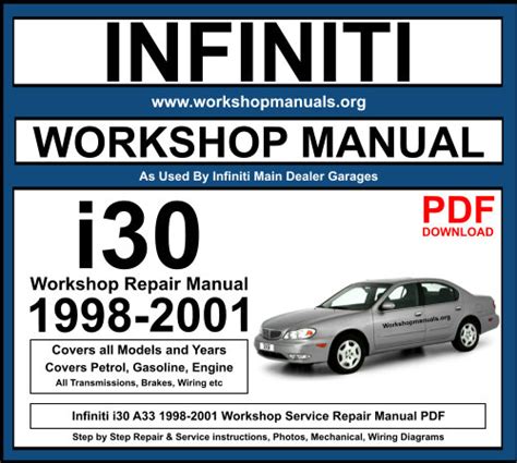 infiniti repair manual i30 download PDF