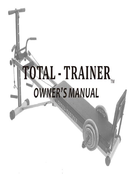 infiniti total trainer 2000 exercises guide user guide Doc