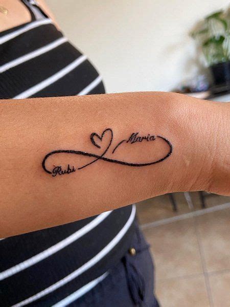 infinity and name tattoo