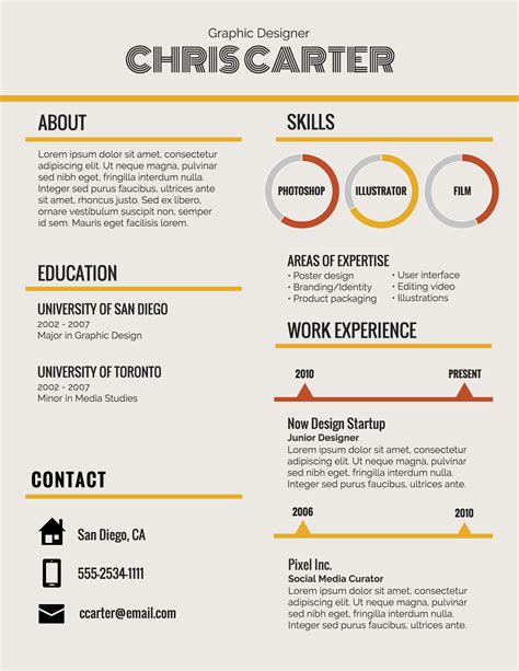 Infographic Cv Templates