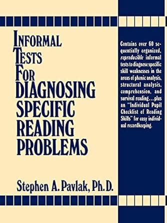 informal tests for diagnosing specific reading problems PDF