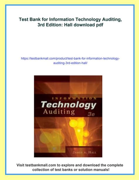 information technology auditing 3rd edition Epub