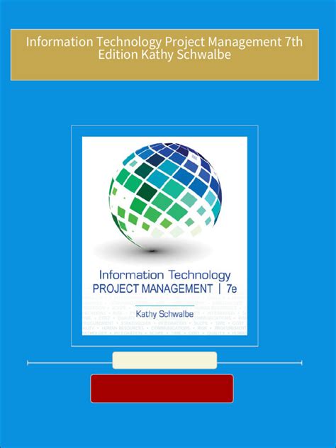 information technology project management 7th edition schwalbe Doc