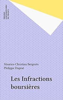 infractions boursi res maurice christian berger s ebook PDF