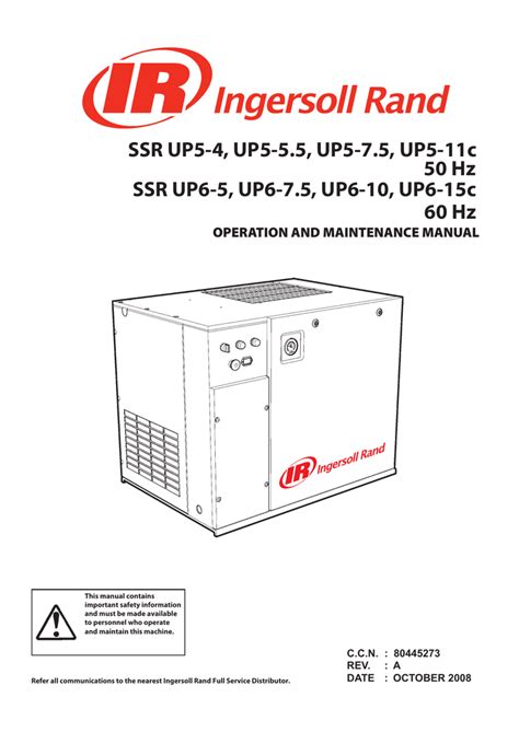 ingersoll r compressor ssr 2000 manual pdf Doc