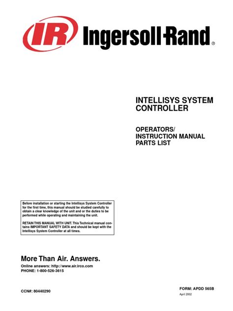 ingersoll r intellisys controller manual pdf Epub