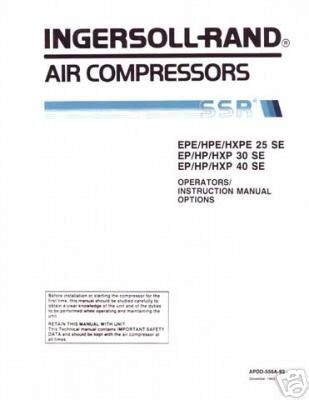 ingersoll rand ml55 compressor manual Epub