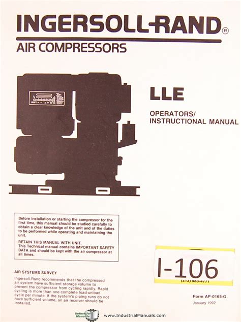 ingersoll rand operators manual Doc