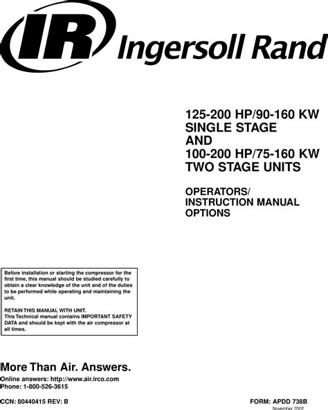 ingersoll rand user manual Reader