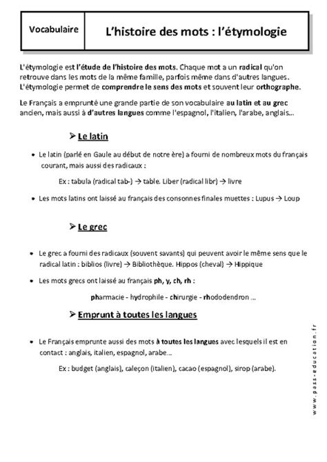 initiation l tymologie lorigine mots PDF