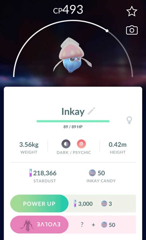 inkay evolution pokemon go