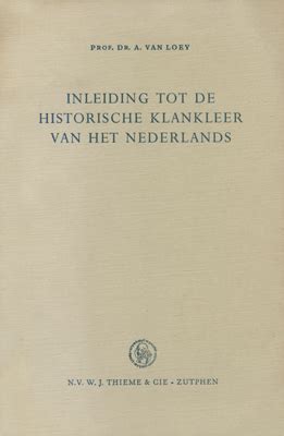 inleiding tot de historische taalkunde van het nederlands PDF