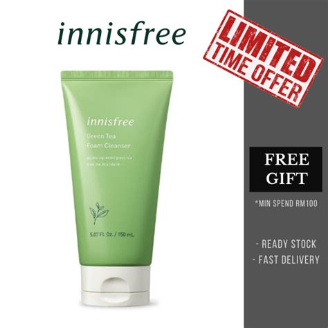 innisfree 綠茶潔面泡沫（150ml）：約10,000韓元