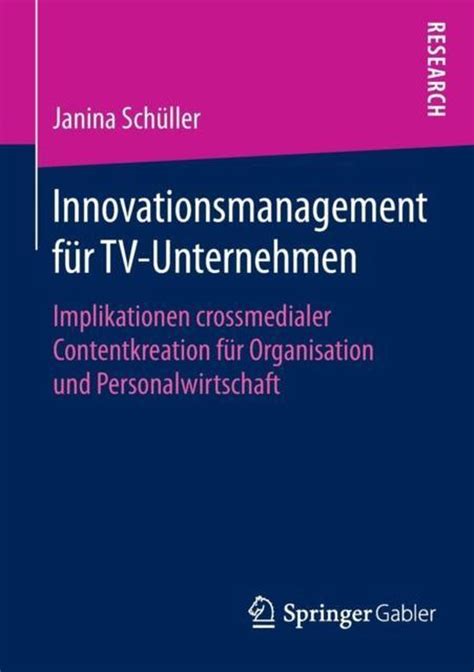 innovationsmanagement f r tv unternehmen janina sch ller Reader