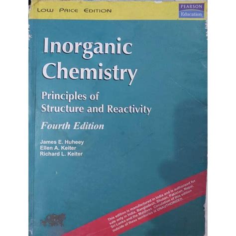 inorganic chemistry principles of structure and reactivity 4th edition PDF