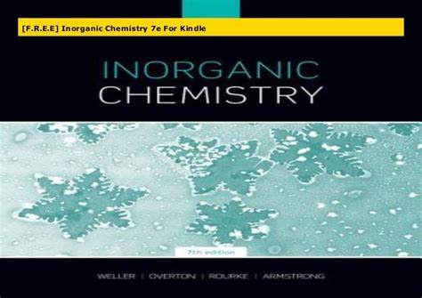 inorganic chemistry print replica kindle Reader