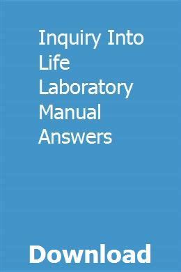 inquiry into life laboratory manual answers Doc