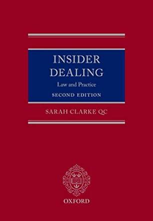 insider dealing law and practice Ebook PDF