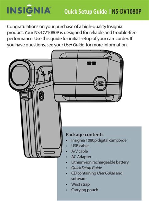 insignia 1080p hd camcorder manual Kindle Editon