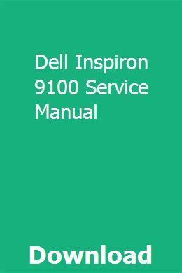 inspiron 9100 service manual Kindle Editon