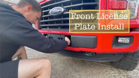 install front license plate bracket for f150 Doc