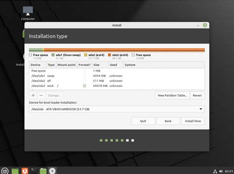 install linux mint manual partition Epub