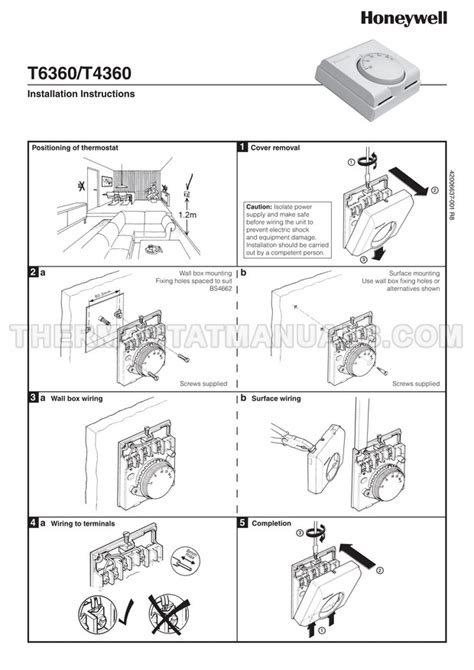 installation manual honeywell t8082a1031 Doc