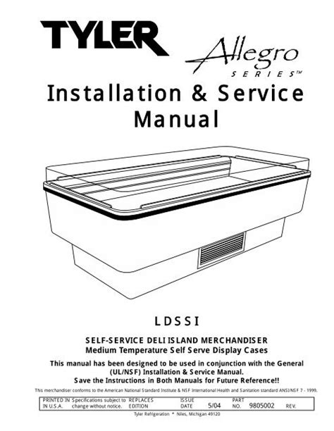 installation service manual hill phoenix Kindle Editon
