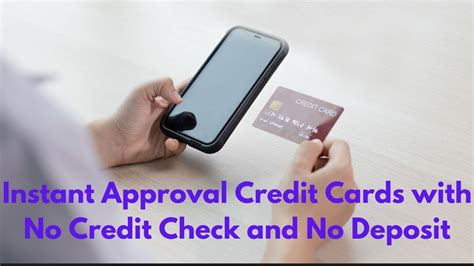 instant approval credit cards no deposit