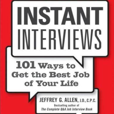instant interviews 101 ways to get the best job of your life Epub