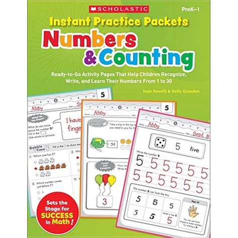 instant practice packets numbers and counting ready to go activity pages that help children recognize write Epub