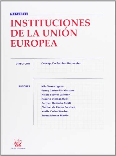 instituciones de la union europea manuales derecho Doc