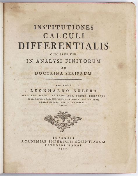 institutiones calculi differentialis cum eius usu in analysi finitorum ac doctrina serierum latin edition Kindle Editon