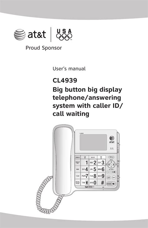 instruction manual at t phone cl4939 Doc