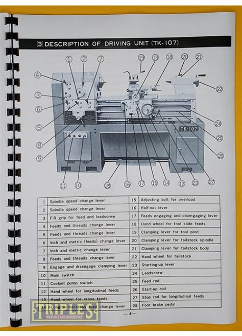 instruction manual for lathe Doc