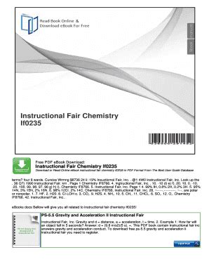 instructional fair inc chemistry if0235 nocread com PDF