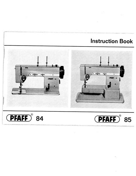 instructions for pfaff sewing machine pdf Epub