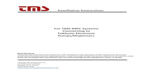 instructions for tms trunk installation Ebook Kindle Editon
