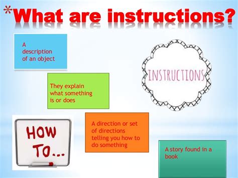 instructions meaning in english Epub