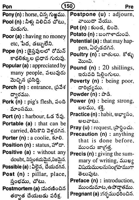 instructions meaning in telugu PDF