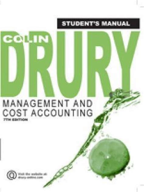 instructor manual colin drury management accounting Kindle Editon