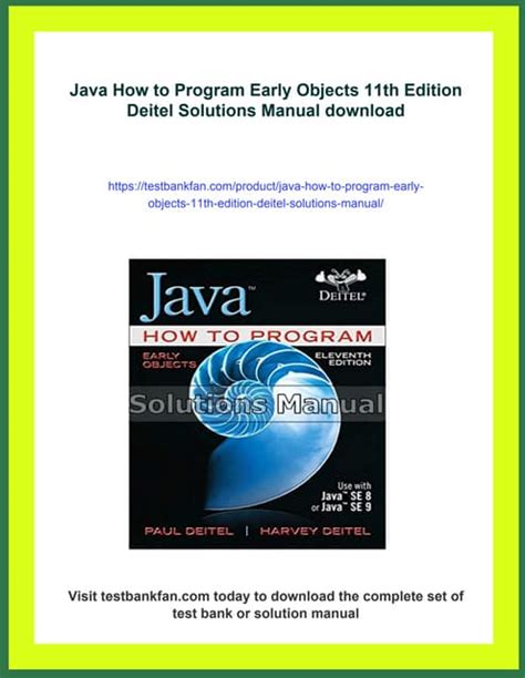 instructor manual for java how to program pdf PDF